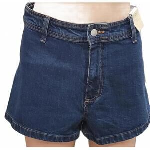 Universal Thread Women's Sailor Comfort Stretch Dark Wash Denim Shorts Jeans